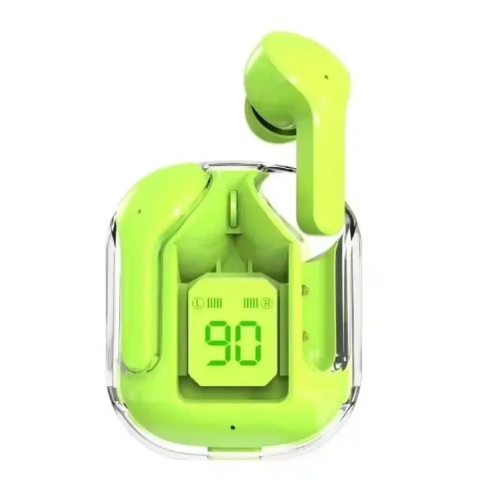 AIR31 EARBUDS WIRELESS CRYSTAL TRANSPARENT AND BLUETOOTH