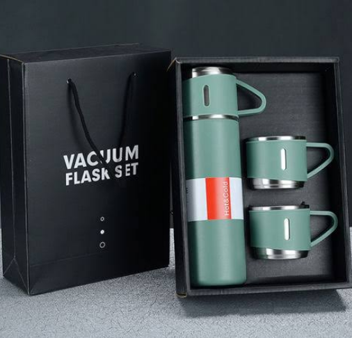 Stainless Steel Insulated Vacuum Flask Set