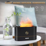 eFlame Humidifier And Aroma Diffuser Realistic Flame Effect Portable And Versatile Usag