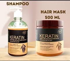 Pack Of 3 Iteams Keratin Hair Mask| Karatin Shampoo| Karatin Hair Serum