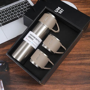 Stainless Steel Insulated Vacuum Flask Set